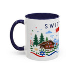 Switzerland Coffee Mug | Travel Souvenir Accent Mug | Country Gift Ceramic Cup 11oz 15oz