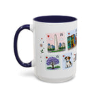 Buenos Aires Coffee Mug | Postage Stamp Collage Mug | Travel Souvenir Accent Cup 11oz 15oz