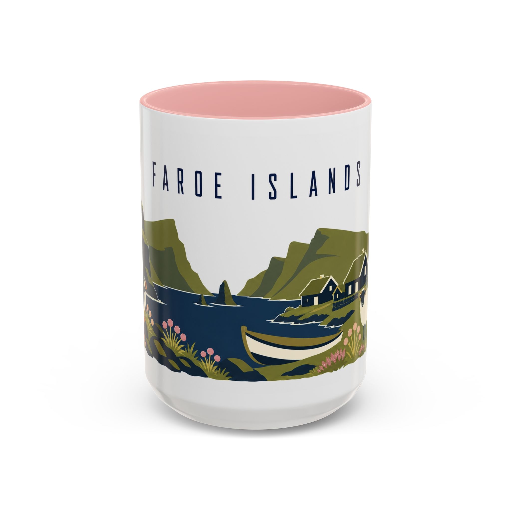 Faroe Islands Coffee Mug | Travel Souvenir Accent Mug | Country Gift Ceramic Cup 11oz 15oz