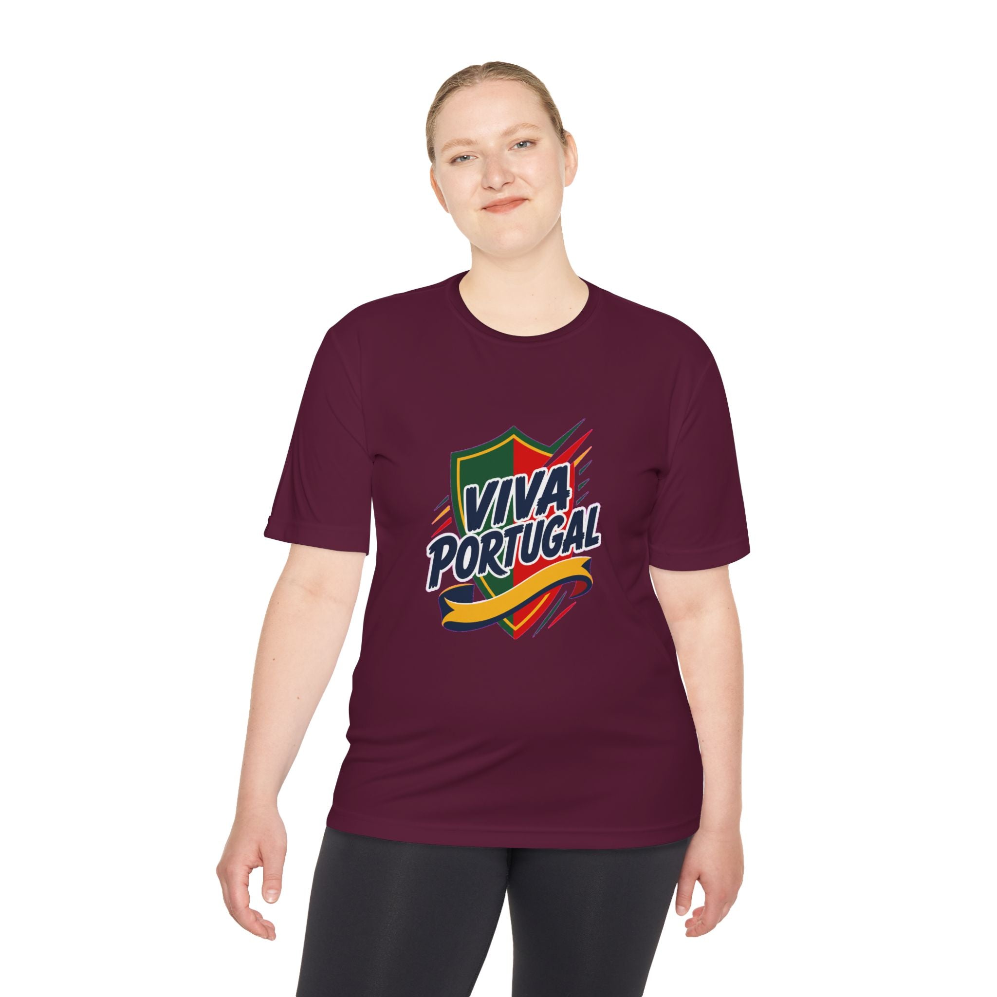 Portugal Soccer T Shirt, Viva Portugal Tee, World Football Fan Shirt, Moisture Wicking Sport Tee