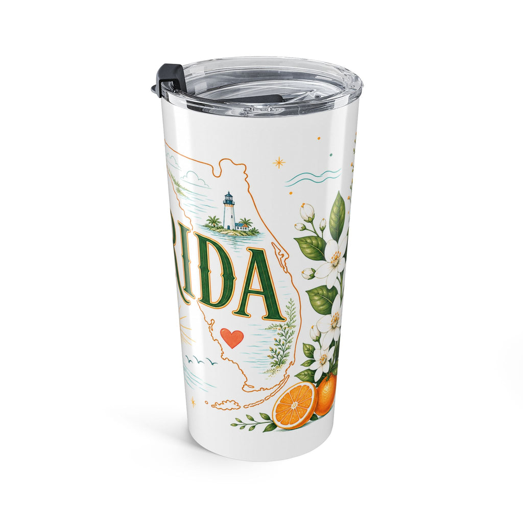 Florida State Flower 20oz Tumbler | Florida Botanical Gift | Insulated Stainless Steel Travel Cup