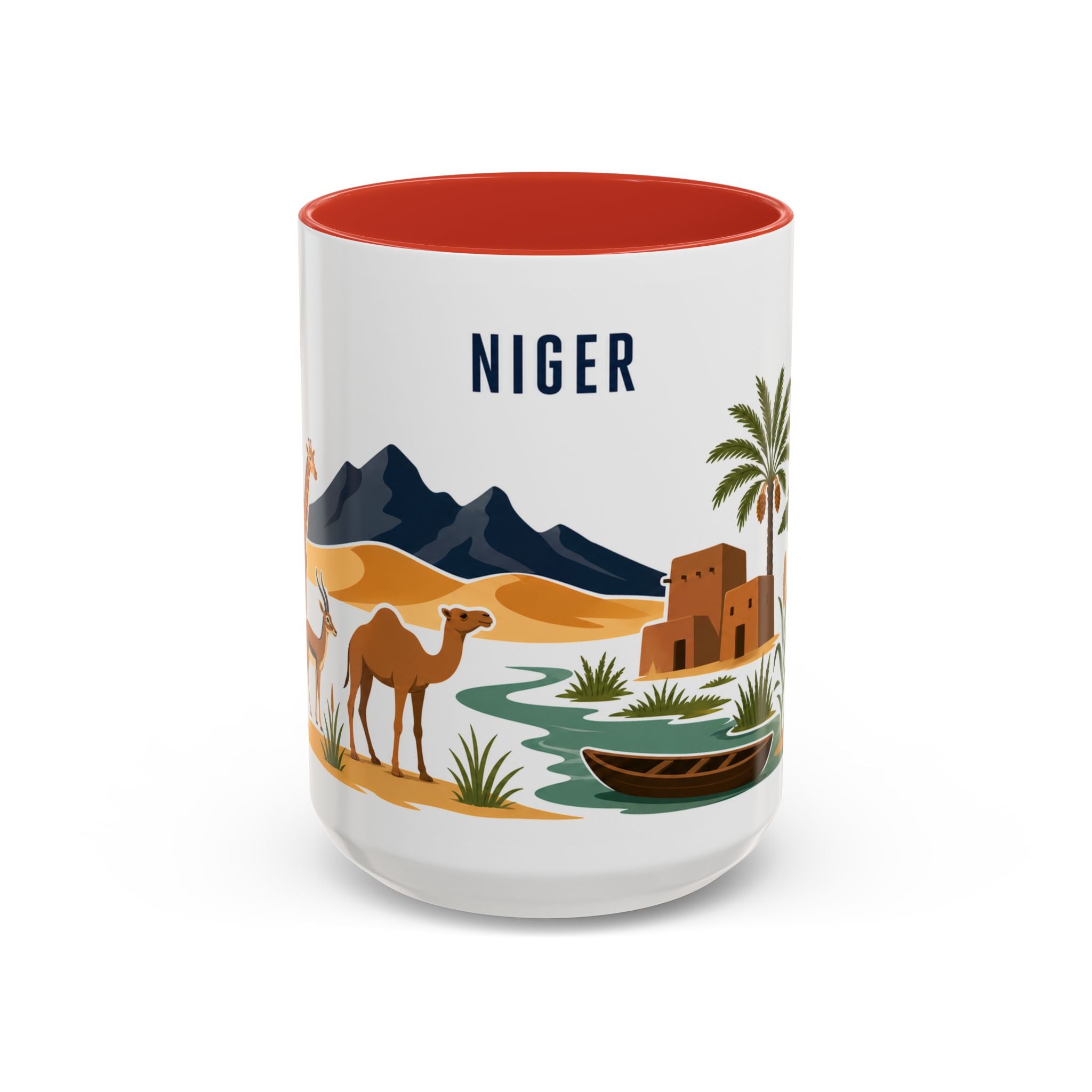 Niger Coffee Mug | Travel Souvenir Accent Mug | Country Gift Ceramic Cup 11oz 15oz