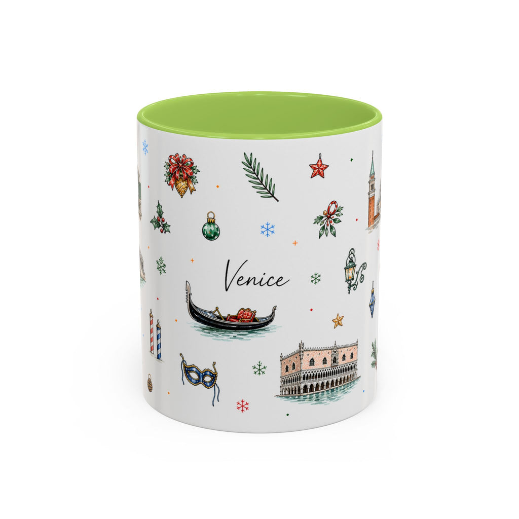 Venice Christmas Mug | Watercolor City Souvenir, Travel Memory Cup