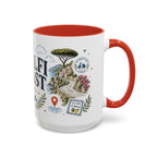 Amalfi Coast Coffee Mug | Travel Destination Souvenir Gift | Accent Color Ceramic 11oz 15oz