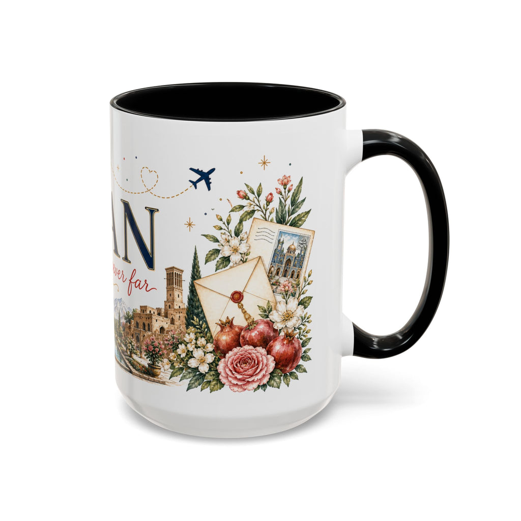 Iran Home Country Mug | Moving Away Gift | Long Distance Friendship | 11 oz 15 oz Accent Mug