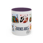 Buenos Aires Coffee Mug | Postage Stamp Collage Mug | Travel Souvenir Accent Cup 11oz 15oz