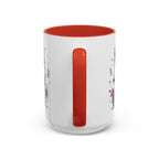 Santorini Coffee Mug | Travel Destination Souvenir Gift | Accent Color Ceramic 11oz 15oz