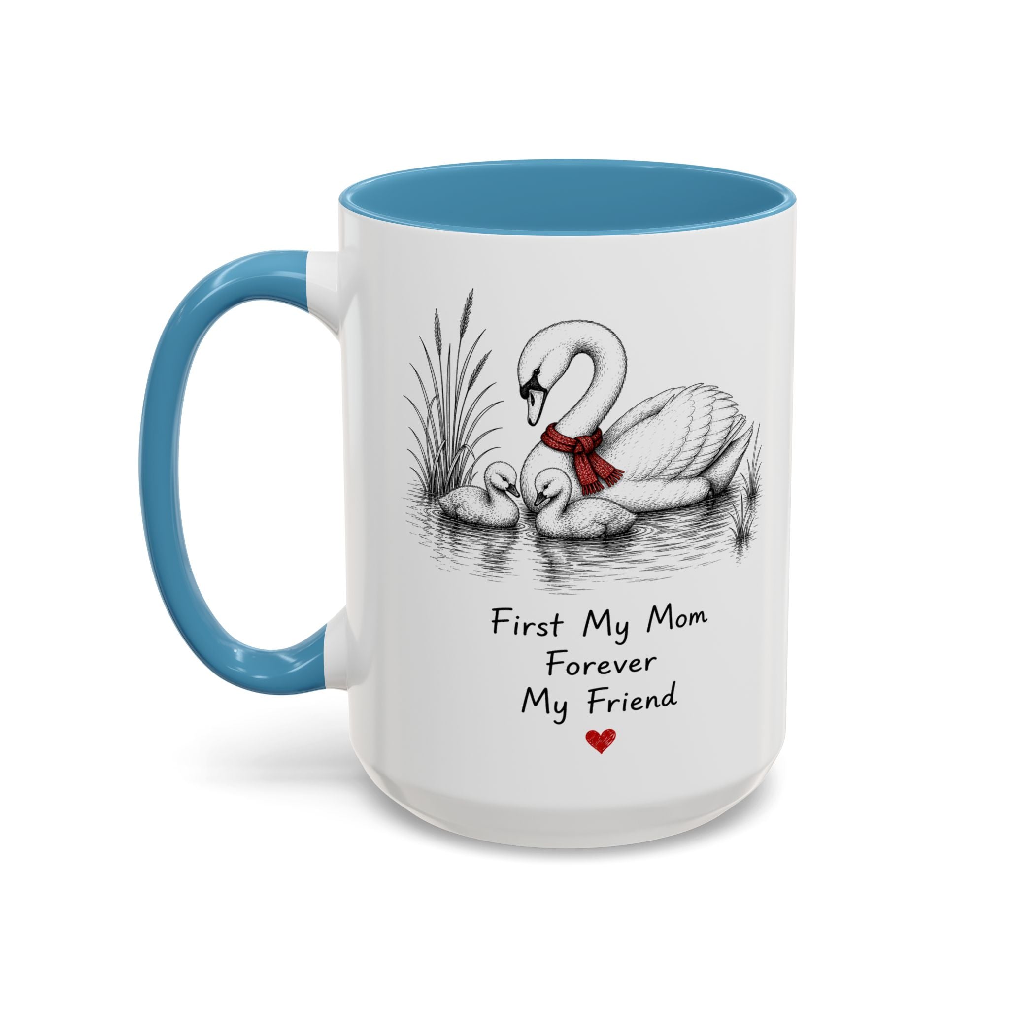 Swan Mom Coffee Mug | Forever My Friend | Mother's Day Gift