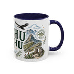 Machu Picchu Coffee Mug | Travel Destination Souvenir Gift | Accent Color Ceramic 11oz 15oz