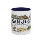 San Jose Coffee Mug | California Souvenir City Gift | Accent Color Ceramic 11oz 15oz