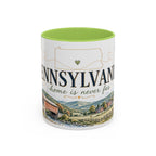 Pennsylvania Home State Mug | Moving Away Gift | Long Distance Friendship Coffee Cup | 11oz 15oz Accent Mug