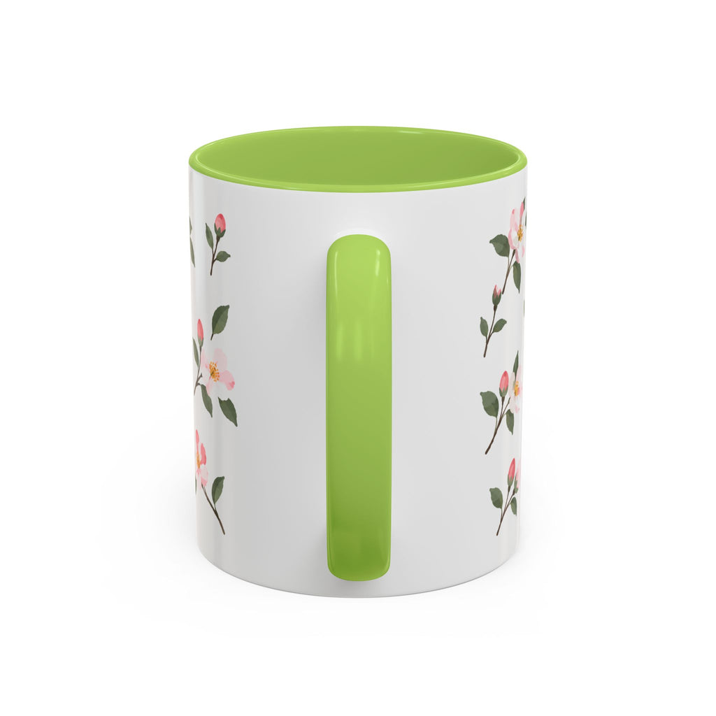 Arkansas Apple Blossom Mug, State Flower Floral Coffee Cup, 11oz Botanical Gift