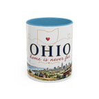 Ohio State Map Mug | Botanical Travel Sketch, Homesick Gift, Long Distance Friendship