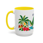 Saint Lucia Coffee Mug | Travel Souvenir Accent Mug | Country Gift Ceramic Cup 11oz 15oz