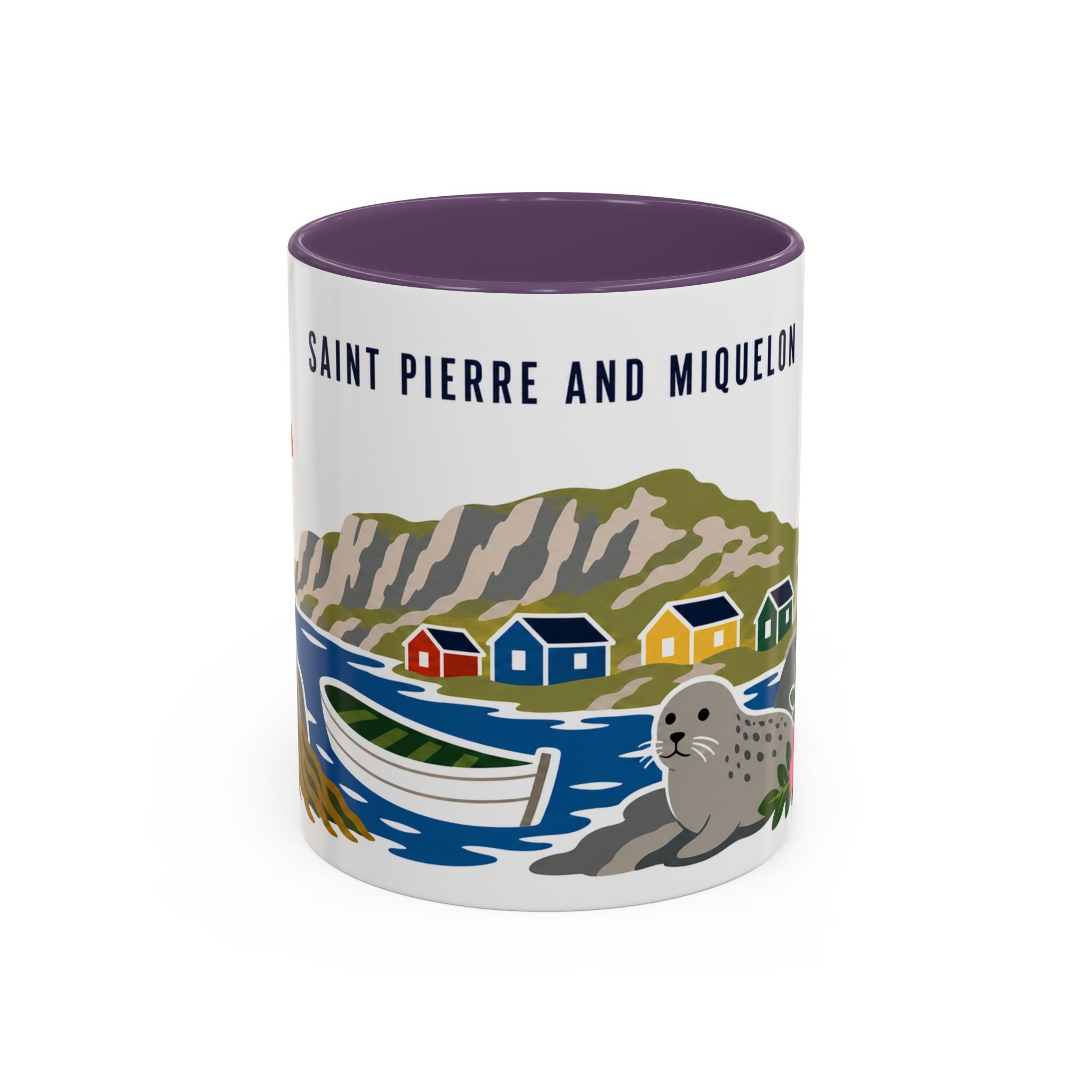 Saint Pierre and Miquelon Coffee Mug | Travel Souvenir Accent Mug | Country Gift Ceramic Cup 11oz 15oz