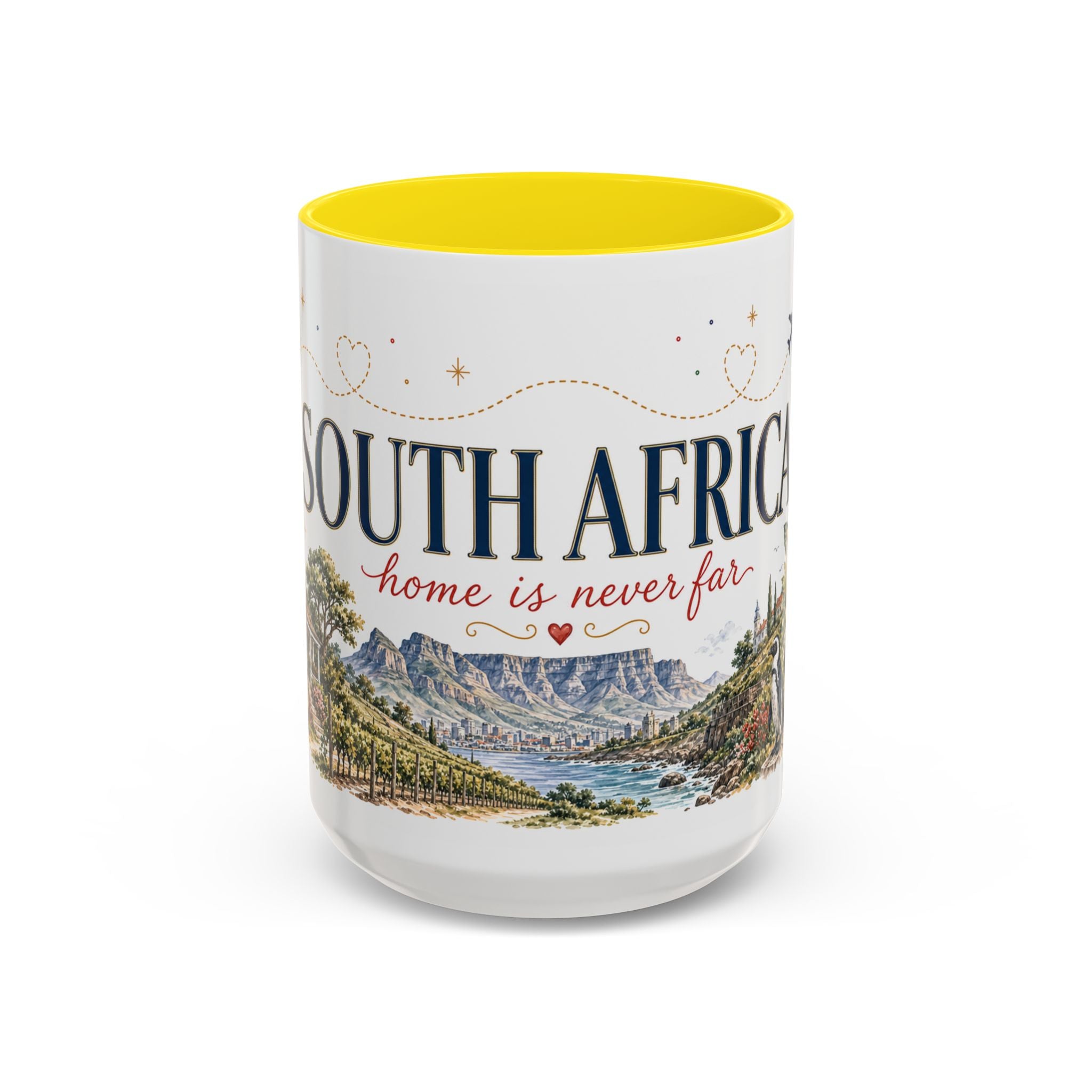 South Africa Home Country Mug | Moving Away Gift | Long Distance Friendship | 11 oz 15 oz Accent Mug
