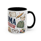 Grandma Makes Life Sweeter Coffee Mug | Gift From Grandkids | Accent Color Ceramic 11oz 15oz