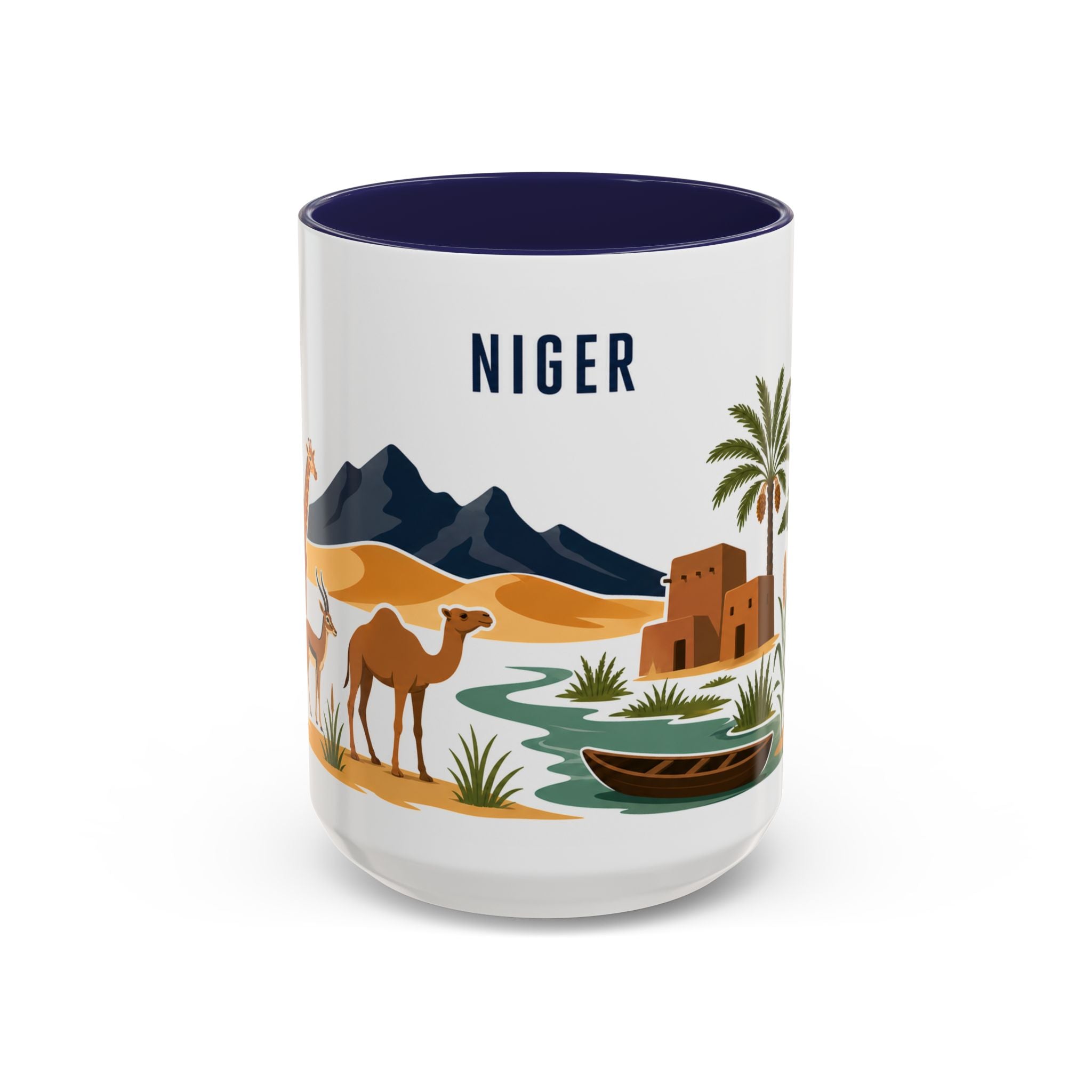 Niger Coffee Mug | Travel Souvenir Accent Mug | Country Gift Ceramic Cup 11oz 15oz