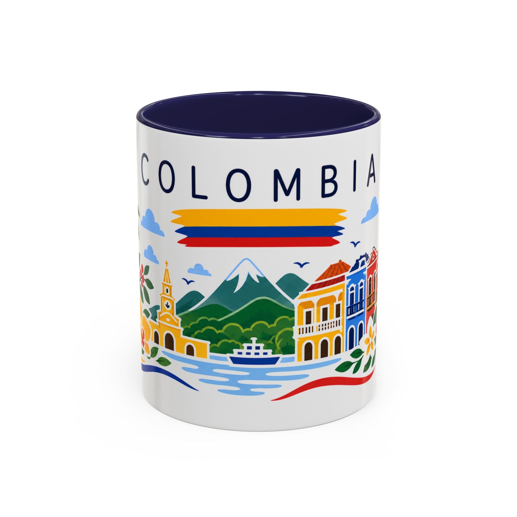Colombia Coffee Mug | Travel Souvenir Accent Mug | Country Gift Ceramic Cup 11oz 15oz