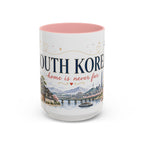 South Korea Home Country Mug | Moving Away Gift | Long Distance Friendship | 11 oz 15 oz Accent Mug