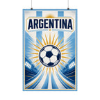 Argentina Soccer Fan Art Poster | Matte Vertical Poster | 2026 soccer season Wall Decor