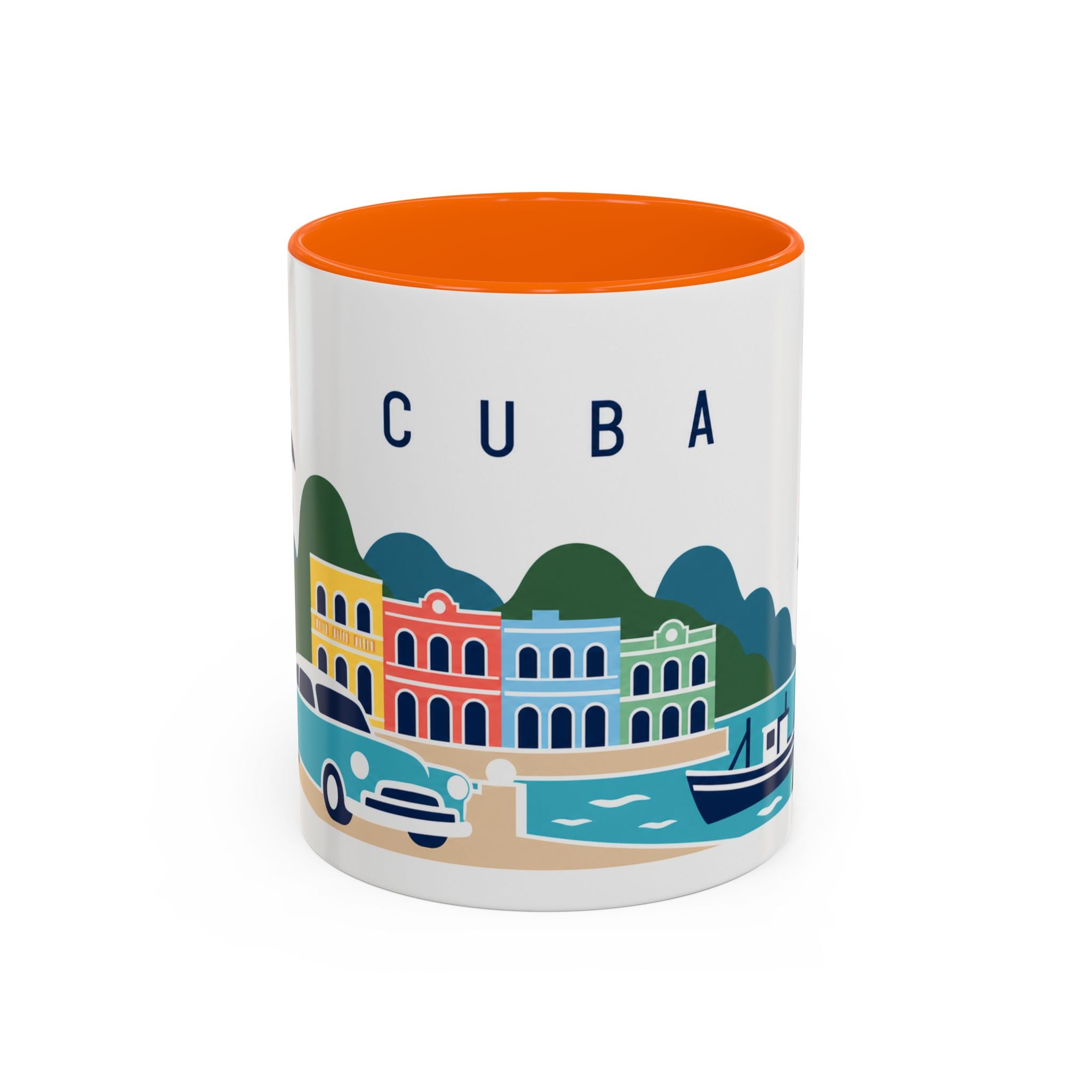 Cuba-Inspired Coffee Mug | US Produced & Fulfilled | Travel Souvenir Accent Mug | Ceramic Cup 11oz 15oz
