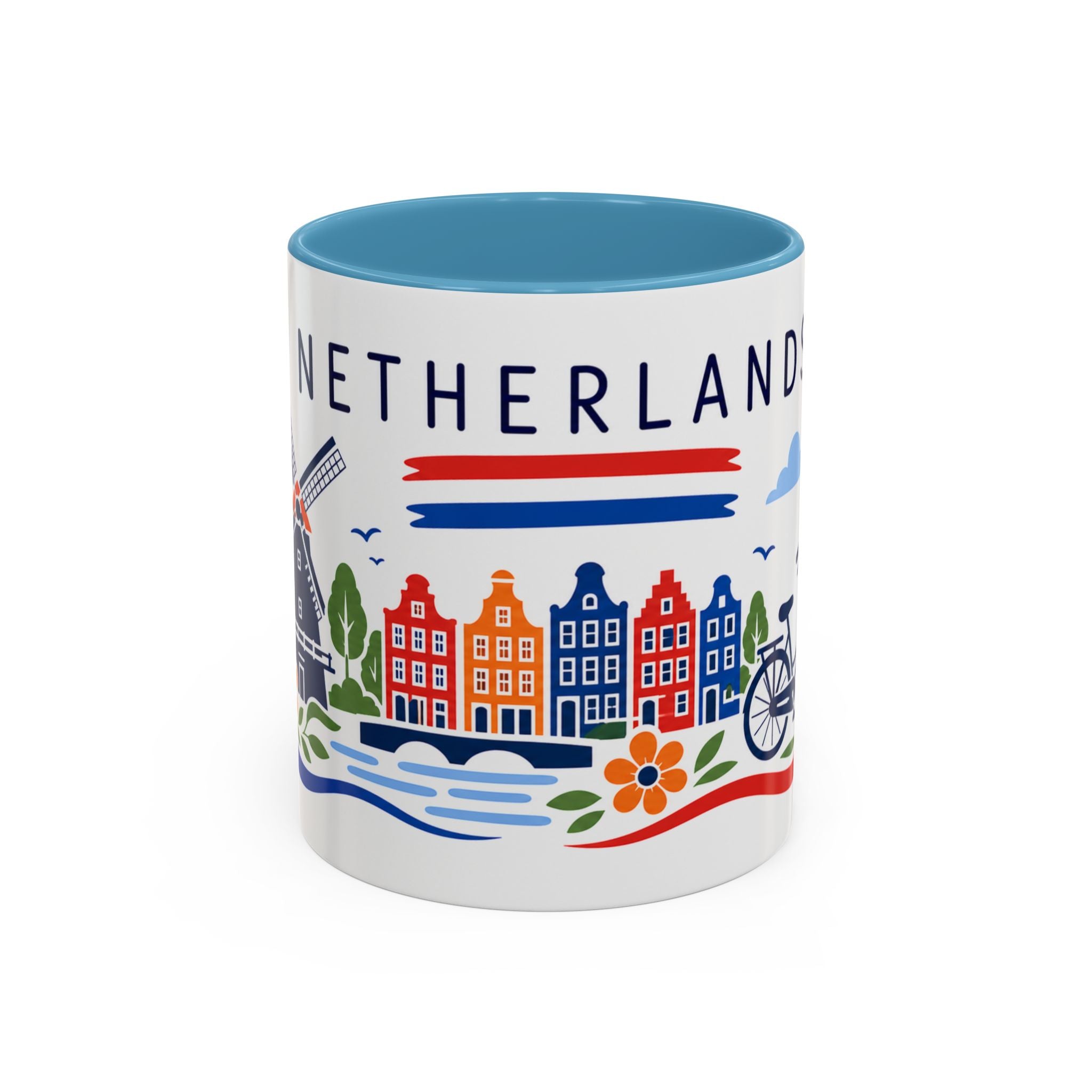 Netherlands Coffee Mug | Travel Souvenir Accent Mug | Country Gift Ceramic Cup 11oz 15oz