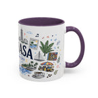 Kinshasa Coffee Mug | DR Congo Souvenir Travel Gift | Accent Color Ceramic 11oz 15oz