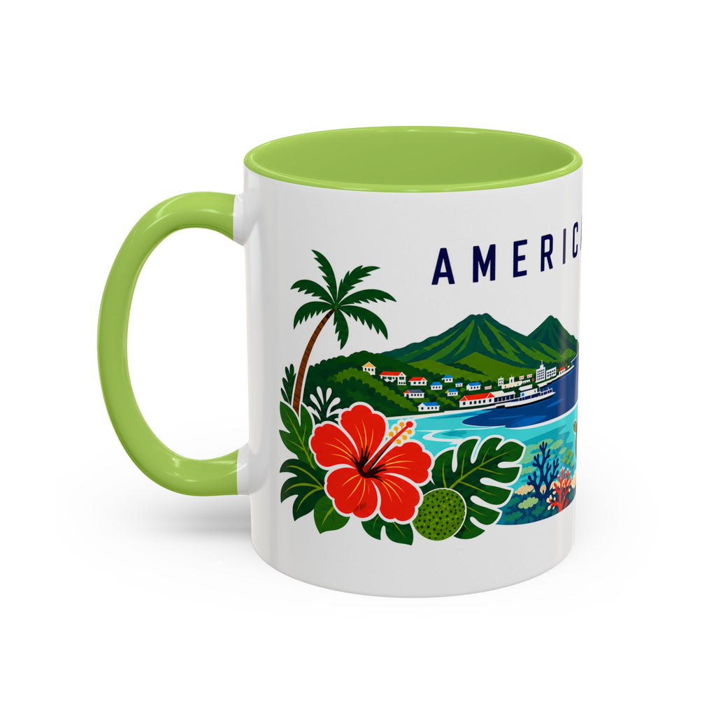 American Samoa Coffee Mug | Travel Souvenir Accent Mug | Country Gift Ceramic Cup 11oz 15oz