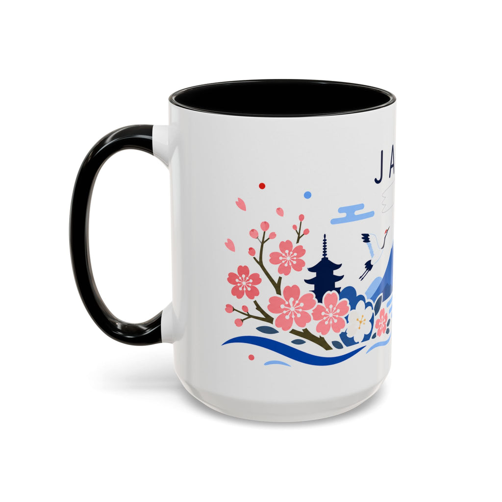 Japan Coffee Mug | Travel Souvenir Accent Mug | Country Gift Ceramic Cup 11oz 15oz
