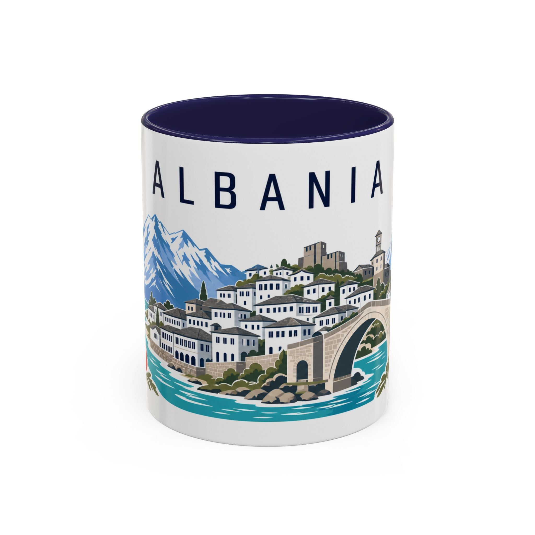 Albania Coffee Mug | Travel Souvenir Accent Mug | Country Gift Ceramic Cup 11oz 15oz
