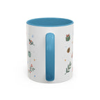 Rocky Mountain National Park Christmas Mug | Watercolor Travel Souvenir | Holiday Gift | Accent Ceramic Coffee Cup 11oz 15oz
