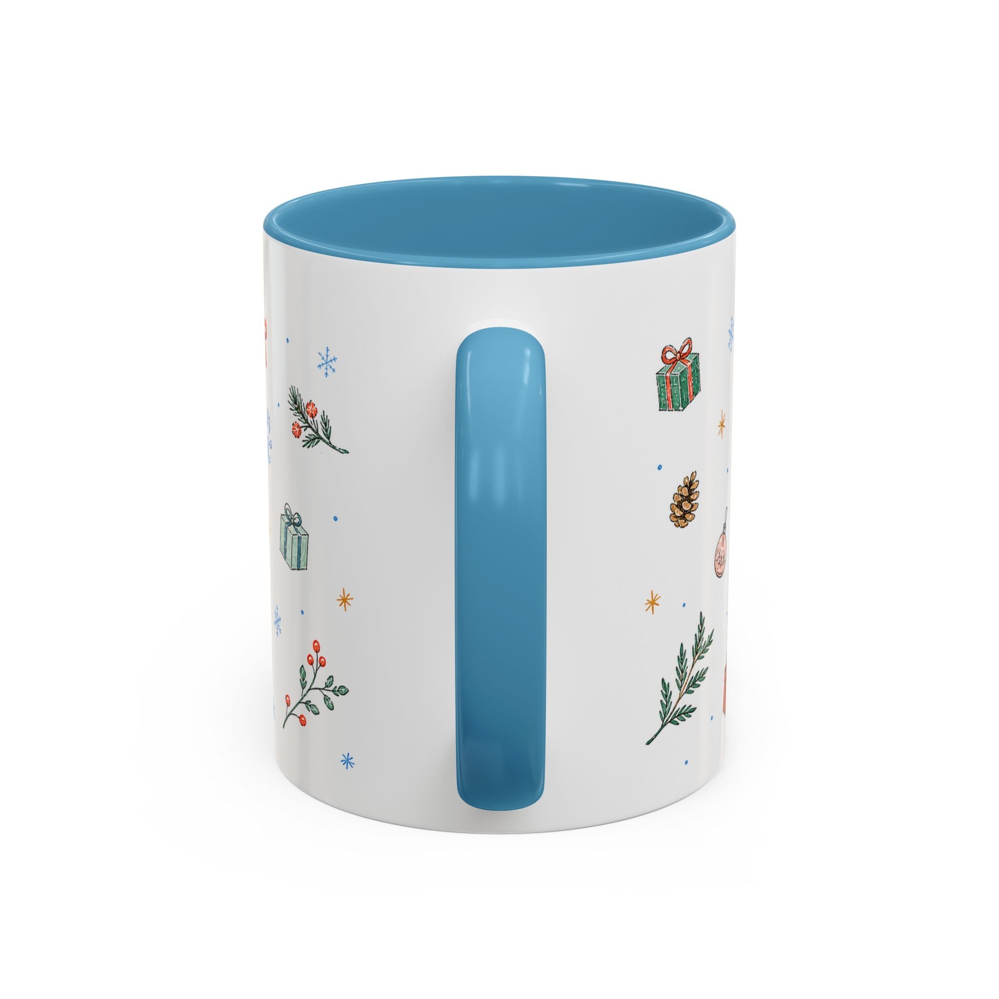 Rocky Mountain National Park Christmas Mug | Watercolor Travel Souvenir | Holiday Gift | Accent Ceramic Coffee Cup 11oz 15oz