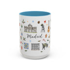 Madrid Christmas Mug | Watercolor City Souvenir, Travel Memories, Ceramic Coffee Cup