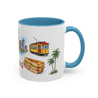 Tampa Illustrated Travel Mug | City Souvenir Accent Coffee Mug | 11oz 15oz Ceramic Cup
