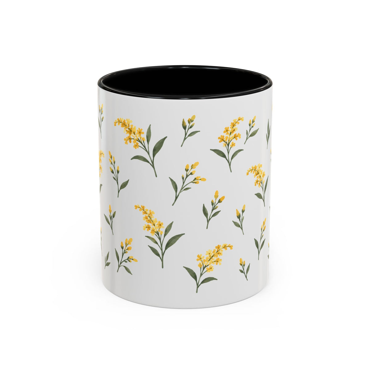 Kentucky Goldenrod Mug, State Flower Floral Coffee Cup, 11oz Botanical Gift