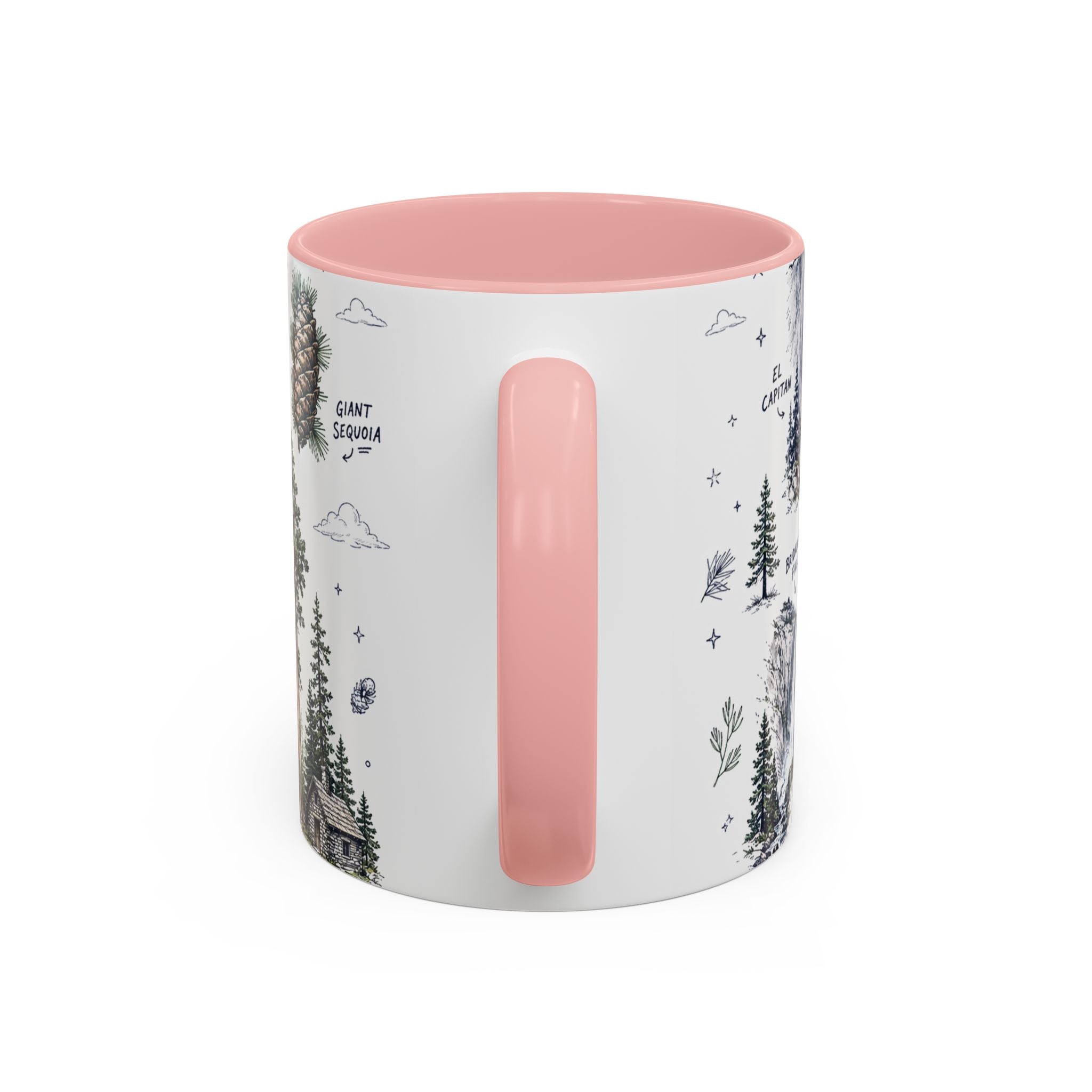 Yosemite National Park Coffee Mug | Hiking Camping Nature Gift | Accent Color Ceramic 11oz 15oz