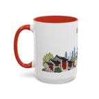 Beijing Coffee Mug | China Travel Souvenir | Porcelain Decal City Gift | 11oz 15oz Accent Mug