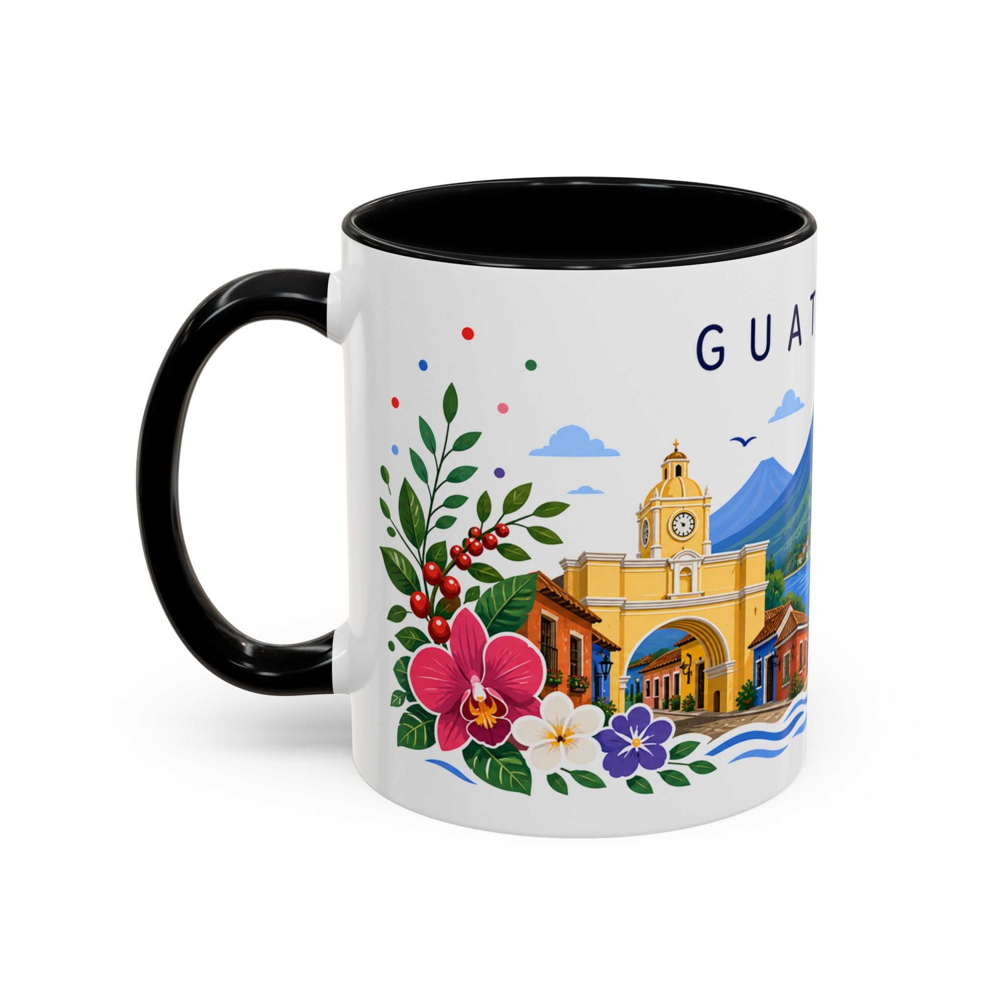 Guatemala Coffee Mug | Travel Souvenir Accent Mug | Place Gift Ceramic Cup 11oz 15oz
