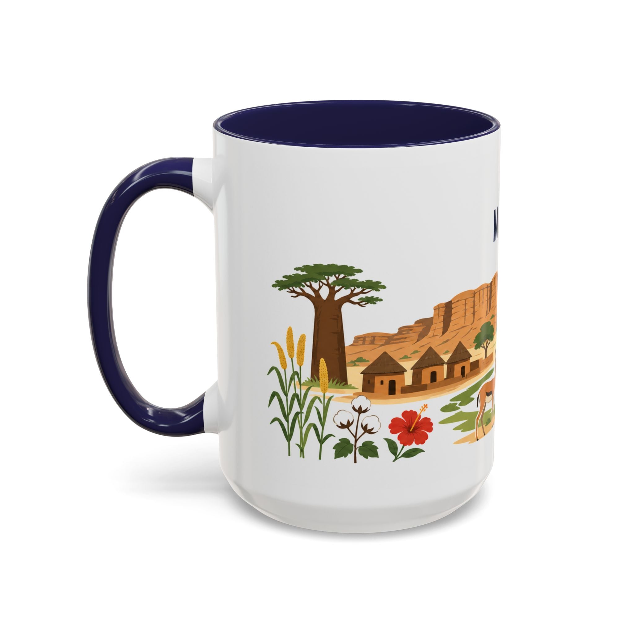 Mali Coffee Mug | Travel Souvenir Accent Mug | Country Gift Ceramic Cup 11oz 15oz
