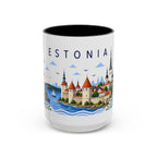 Estonia Coffee Mug | Travel Souvenir Accent Mug | Place Gift Ceramic Cup 11oz 15oz