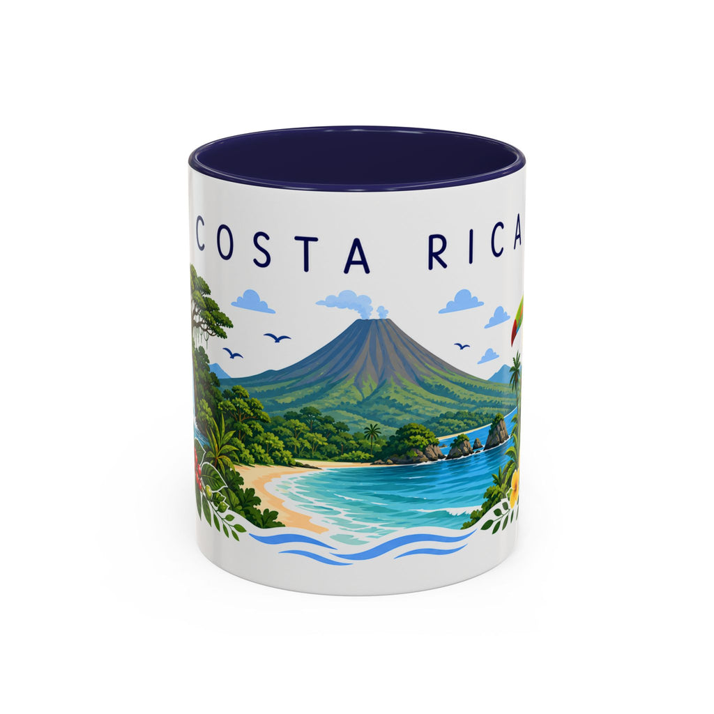 Costa Rica Coffee Mug | Travel Souvenir Accent Mug | Place Gift Ceramic Cup 11oz 15oz