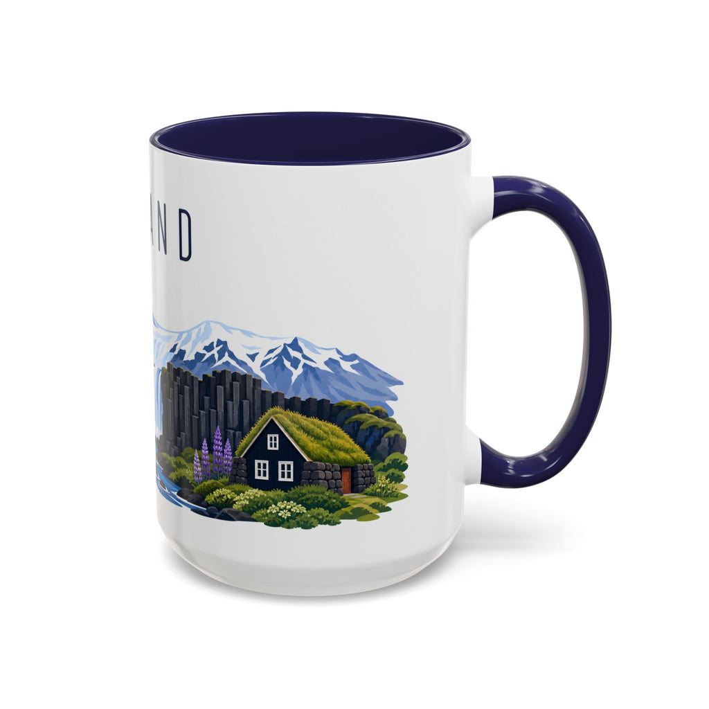 Iceland Coffee Mug | Travel Souvenir Accent Mug | Country Gift Ceramic Cup 11oz 15oz