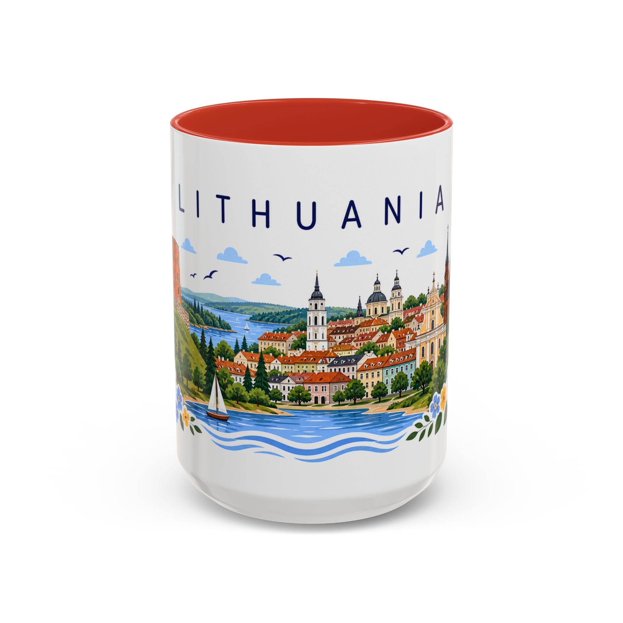 Lithuania Coffee Mug | Travel Souvenir Accent Mug | Place Gift Ceramic Cup 11oz 15oz