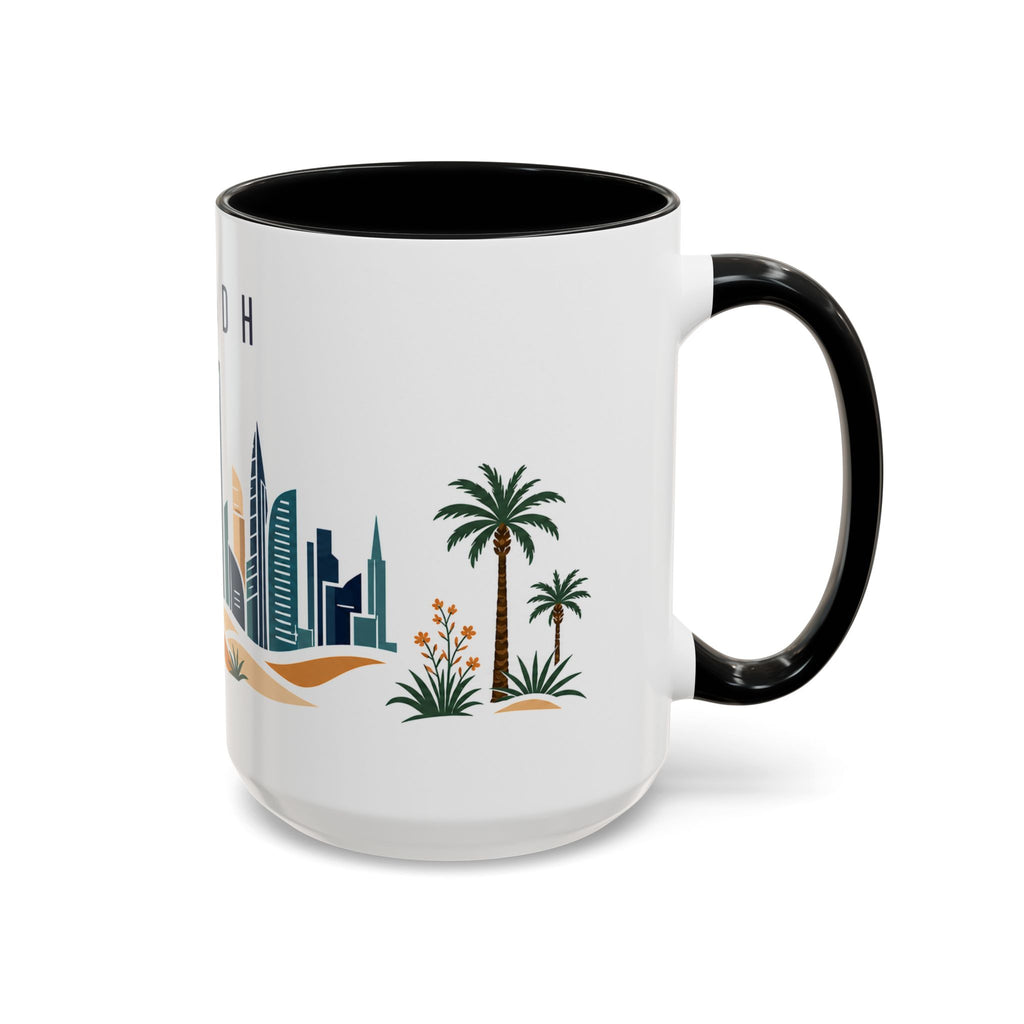 Riyadh Coffee Mug | Saudi Arabia Travel Souvenir | Porcelain Decal City Gift | 11oz 15oz Accent Mug