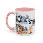 Taichung Coffee Mug | Taiwan Travel Souvenir | Vintage Illustrated City Gift | 11 oz 15 oz Accent Mug