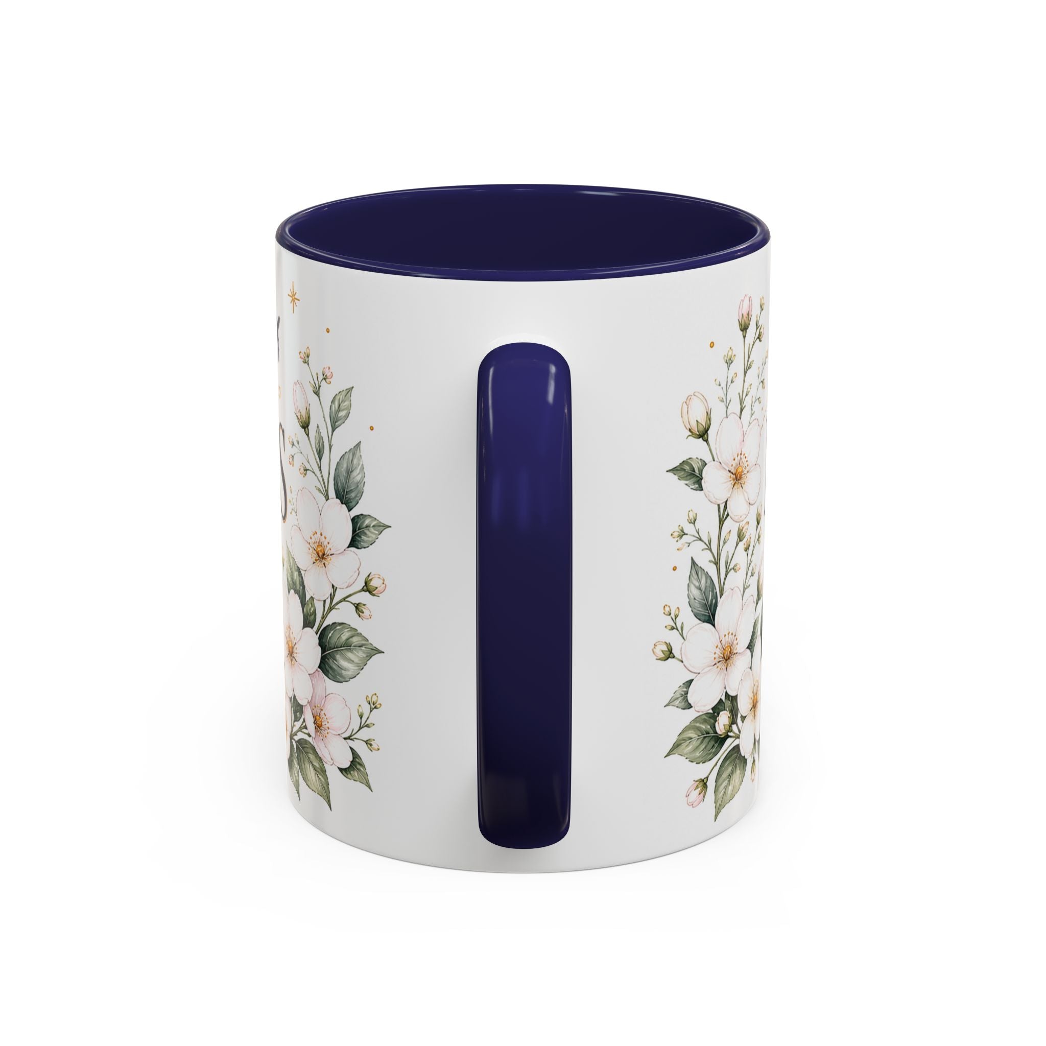 Massachusetts State Map Mug | Coastal Scene, Botanical Accents (11oz, 15oz)