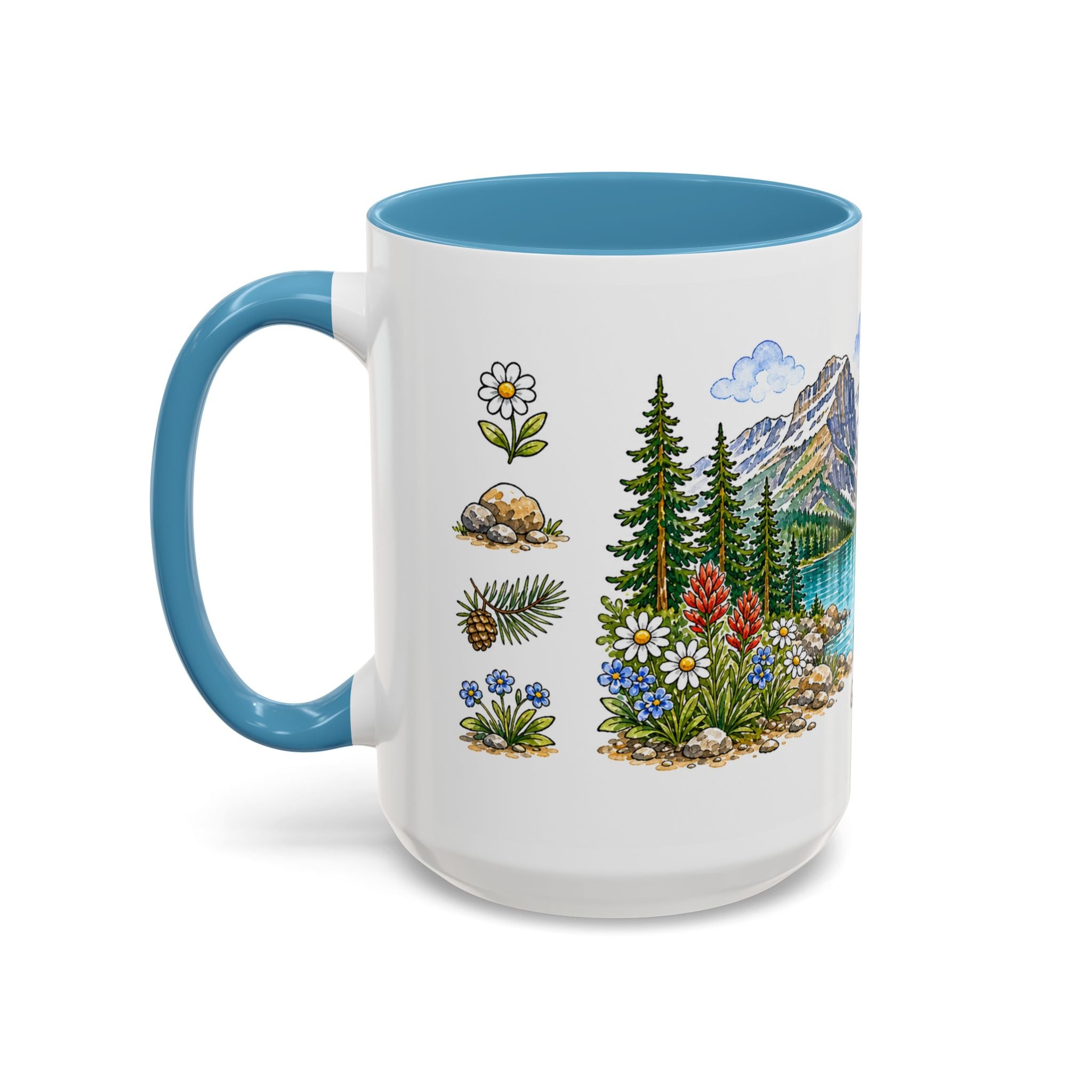 Glacier National Park Mug | US Travel Souvenir Accent Coffee Mug | 11oz 15oz Ceramic Cup
