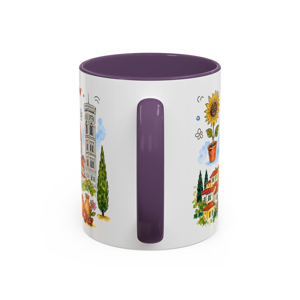 Florence Travel Mug | European City Souvenir Accent Coffee Mug | 11oz 15oz Ceramic Cup