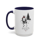 Any Man Can Be a Father Bear Dad Coffee Mug | Father's Day Gift | Accent Color Ceramic 11oz 15oz